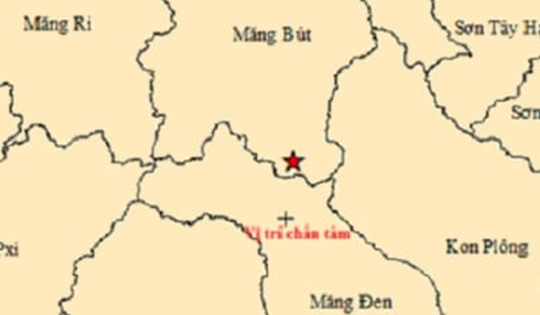 Xã miền núi Quảng Ngãi xảy ra động đất 3,3 độ Richter