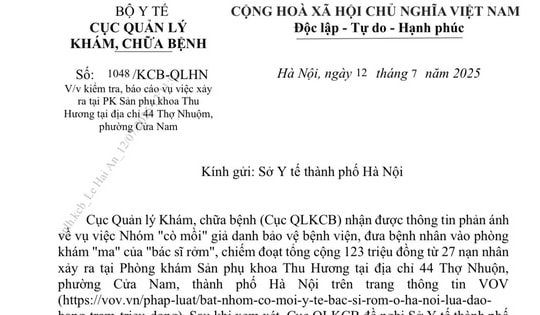 Bộ Y tế yêu cầu Hà Nội báo cáo rõ về phản ánh 'cò mồi' của phòng khám sản phụ khoa 'ma'
