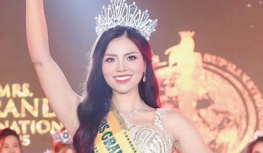 Nữ Thạc sĩ của Đại học Quốc gia Hà Nội vừa đăng quang Mrs Grand International 2025