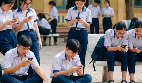 Đề xuất cấm điện thoại ở trường được hưởng ứng mạnh mẽ