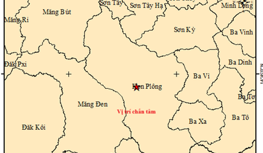 Lại động đất 3.1 độ ở Quảng Ngãi