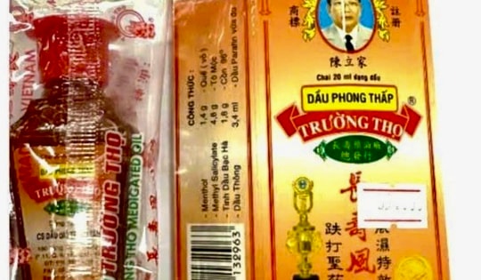 Cảnh báo “Dầu phong thấp Trường Thọ” là thuốc giả, không được phép lưu hành