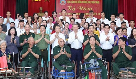 Tổng Bí thư Tô Lâm: Người có công là tài sản quý, là biểu tượng của ý chí, nghị lực Việt Nam