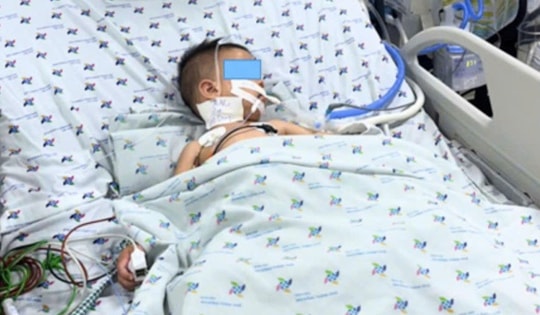 Bé trai 23 tháng tuổi suýt tử vong vì tay chân miệng