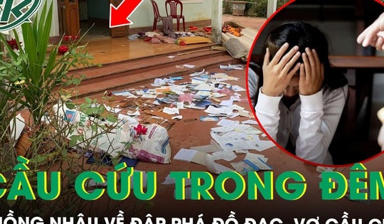 Nhậu về vợ không mở cửa, chồng đập phá đồ đạc, vợ hoảng loạn cầu cứu trong đêm