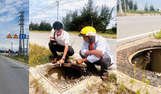 Gần 200 hố ga dọc tuyến đường vùng ven biển Quảng Trị bị mất nắp