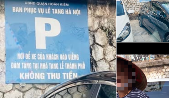 Khu để xe miễn phí Nhà tang lễ Hà Nội vẫn bị thu tiền: 'Thu mồm, bãi của nhà tao'