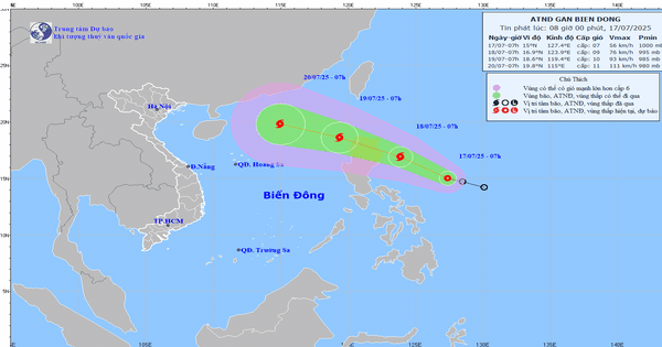 Áp thấp nhiệt đới mạnh lên, Biển Đông có thể đón bão mạnh