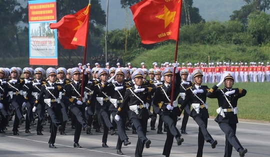 Toàn cảnh Tổng hợp luyện diễu binh, diễu hành kỷ niệm 80 năm Quốc khánh 2/9