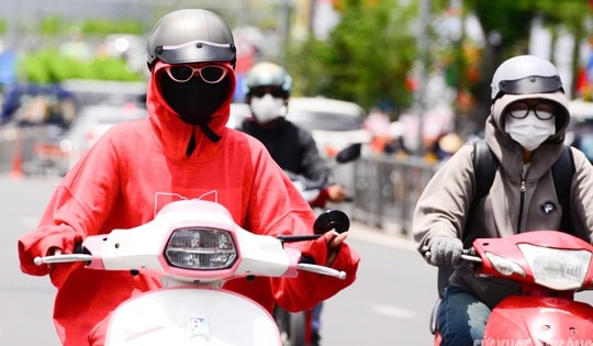 Nhiều khu vực nắng nóng gay gắt, nhiệt độ thực ngoài trời có thể lên đến trên 40 độ