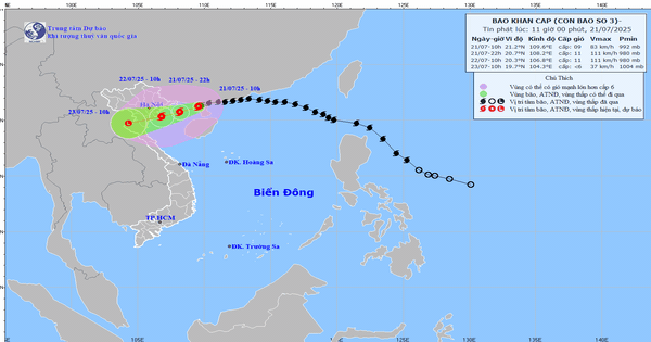 Bão số 3 đã đi vào Vịnh Bắc Bộ và tiếp tục mạnh lên, cảnh báo thiệt hại nặng nề