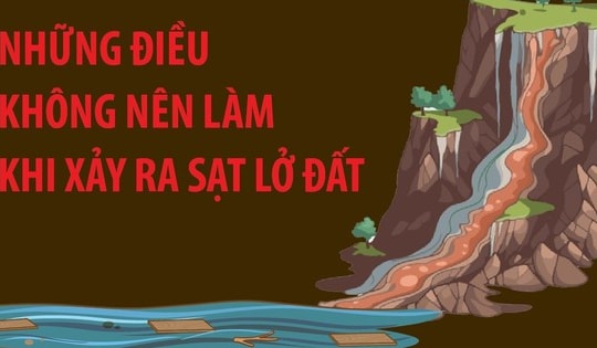 Những điều nên và không nên làm để phòng, tránh sạt lở đất