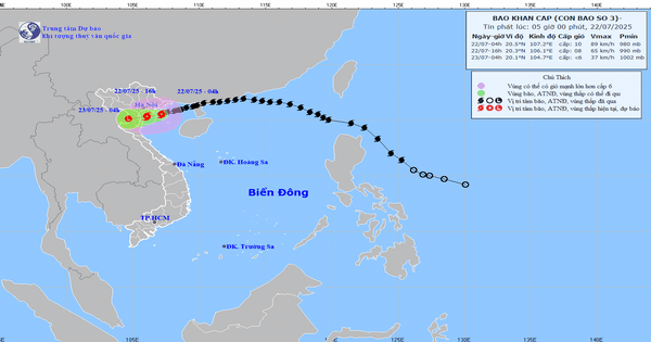 Bão số 3 sẽ đổ bộ đất liền trong sáng nay, cảnh báo mưa lớn diện rộng ở nhiều khu vực