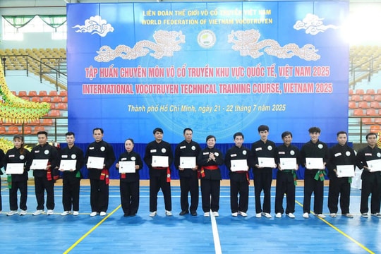 Liên đoàn Thế giới Võ cổ truyền Việt Nam tập huấn chuyên môn khu vực quốc tế và Việt Nam