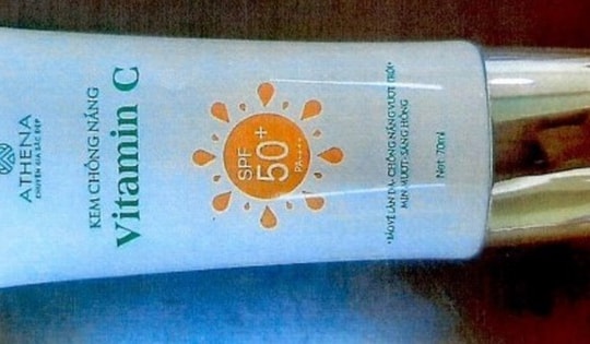 Lâm Đồng đình chỉ lưu hành, thu hồi trên toàn tỉnh kem chống nắng Vitamin C
