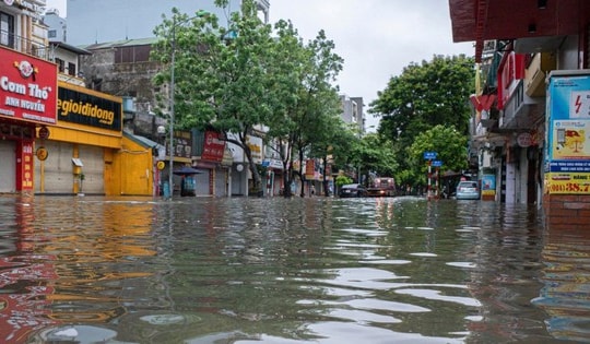 Mưa lớn sẽ khiến hàng loạt tuyến phố ở Hà Nội có nguy cơ ngập sâu