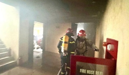 Cháy căn hộ chung cư ở Ciputra, 47 người thoát nạn