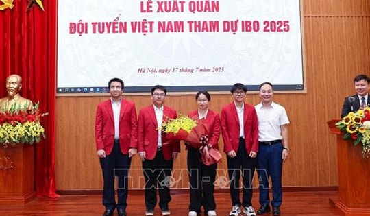 Việt Nam trong nhóm 10 quốc gia có tổng điểm cao nhất tại Olympic Sinh học Quốc tế 2025
