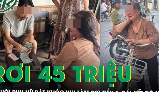 Kẹp 45 triệu trong sổ, người phụ nữ bật khóc khi làm rơi trên đường về nhà và cái kết đầy nhân ái