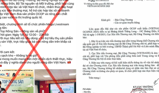 Bộ Công thương bác thông tin cử 'đại sứ' Hội chợ sản phẩm OCOP xuất khẩu
