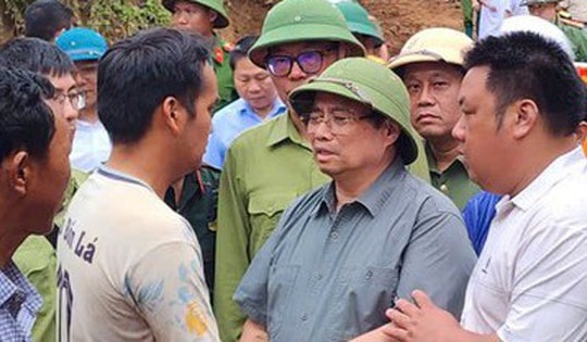 Thủ tướng trực tiếp chỉ đạo công tác khắc phục hậu quả mưa lũ ở Điện Biên