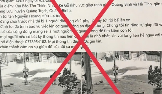 Giả mạo thông tin bắt cóc trẻ em để lừa đảo, kêu gọi tiền từ thiện