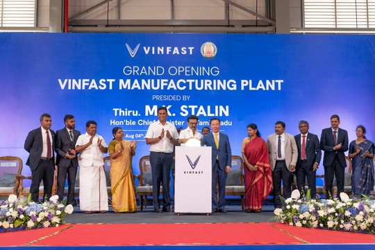 VinFast khánh thành nhà máy lắp ráp ô tô điện tại Tamil Nadu, Ấn Độ