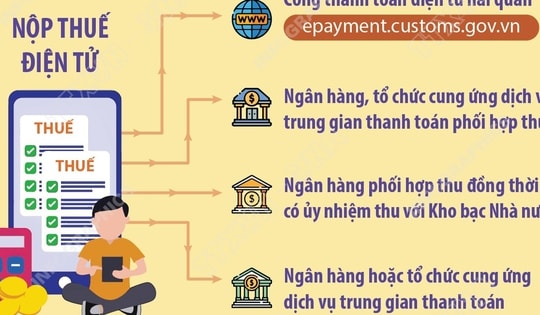 Phương thức nộp thuế điện tử từ 7/8/2025