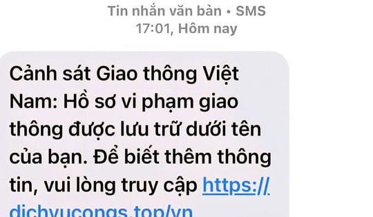 Cảnh báo thủ đoạn lừa đảo nộp phạt giao thông qua Cổng Dịch vụ công Quốc gia