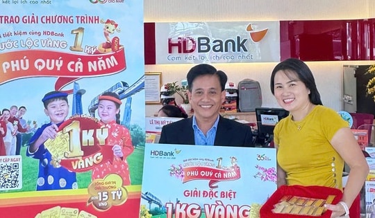 Hơn 47 lượng vàng đã tới tay khách hàng gửi tiết kiệm tại HDBank