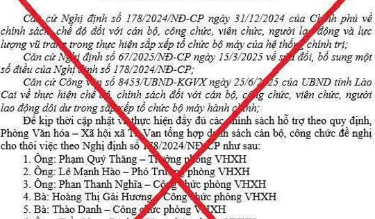 Sự thật về tờ trình cho thôi việc 9 cán bộ xã ở Lào Cai