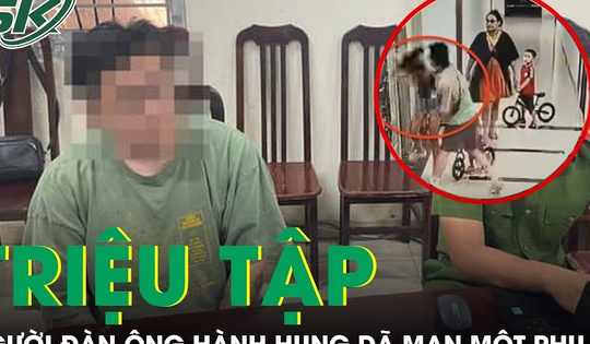 Triệu tập người đàn ông hành hung dã man một phụ nữ ở chung cư Hà Nội