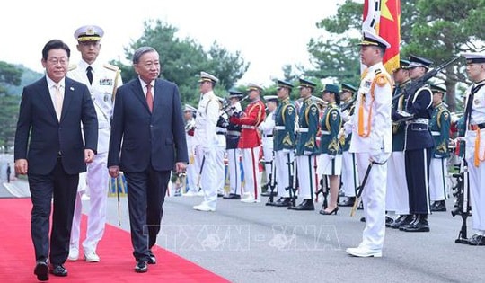 Lễ đón Tổng Bí thư Tô Lâm và Phu nhân thăm cấp Nhà nước Đại Hàn Dân Quốc