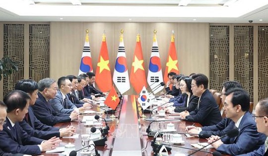 Tổng Bí thư Tô Lâm hội đàm với Tổng thống Hàn Quốc Lee Jae Myung