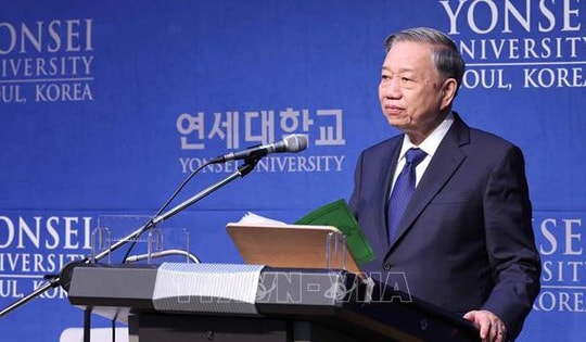 Tổng Bí thư Tô Lâm phát biểu chính sách tại Trường Đại học Yonsei của Hàn Quốc