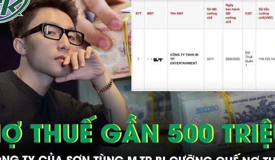 Công ty của Sơn Tùng M-TP phản hồi ra sao trước thông tin bị cưỡng chế nợ thuế gần 500 triệu đồng?