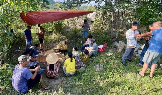 Bắt giữ hơn chục 'con bạc' ở Lâm Đồng đang sát phạt... trong rừng
