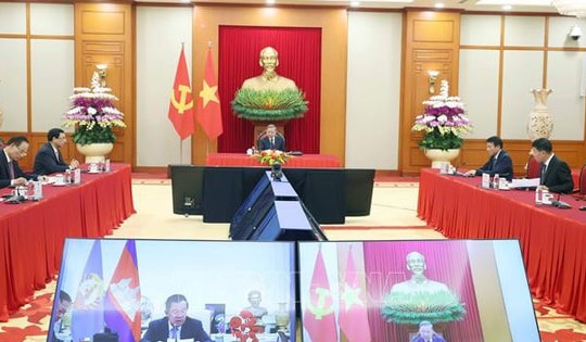 Tổng Bí thư Tô Lâm điện đàm với Chủ tịch Đảng Nhân dân Campuchia Hun Sen