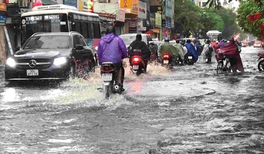 Những tuyến phố ở Hà Nội có nguy cơ ngập úng vào chiều nay