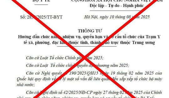 Bộ Y tế cảnh báo văn bản giả mạo liên quan chức năng, nhiệm vụ của Trạm Y tế xã, phường