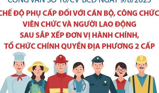 Quy định về chế độ phụ cấp đối với cán bộ, công chức, viên chức và người lao động sau sắp xếp