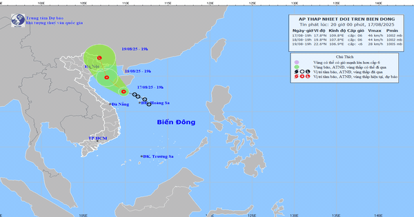 Áp thấp nhiệt đới di chuyển nhanh vào Vịnh Bắc Bộ