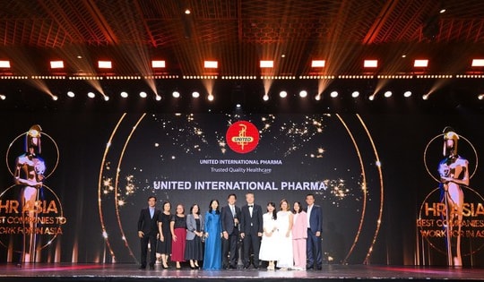 United International Pharma (UIP) 5 năm liên tiếp đạt Giải thưởng 'Nơi làm việc tốt nhất Châu Á'