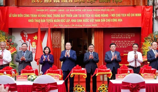 Hà Nội gắn biển công trình tại di tích lịch sử 48 Hàng Ngang - nơi Bác Hồ viết Tuyên ngôn Độc lập