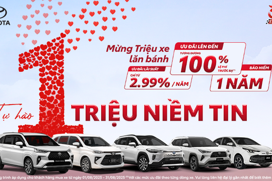 Toyota tung loạt ưu đãi lớn cho khách mua xe trong tháng 8