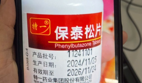 Bộ Y tế cảnh báo: Tuyệt đối không mua, bán, sử dụng thuốc chứa hoạt chất cấm Phenylbutazone