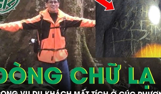 Dòng chữ lạ khắc trên vách đá hé lộ manh mối mới trong vụ du khách mất tích ở rừng Cúc Phương