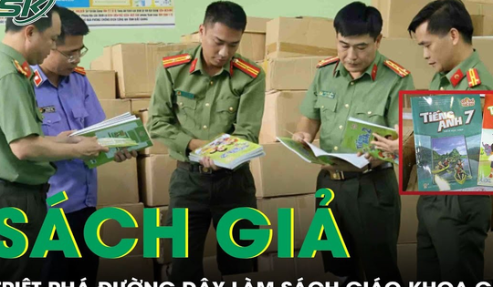 Hàng chục tấn sách giáo khoa từ lớp 1 đến lớp 12 được làm giả tinh vi
