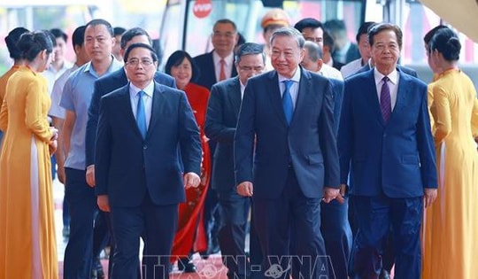 Tổng Bí thư và Thủ tướng dự Lễ khánh thành, khởi công các dự án, công trình chào mừng 80 năm Quốc khánh 2/9