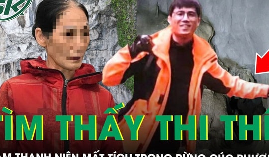 Mẹ nam thanh niên bật khóc khi tìm thấy thi thể con trai sau 6 ngày mất tích ở rừng Cúc Phương